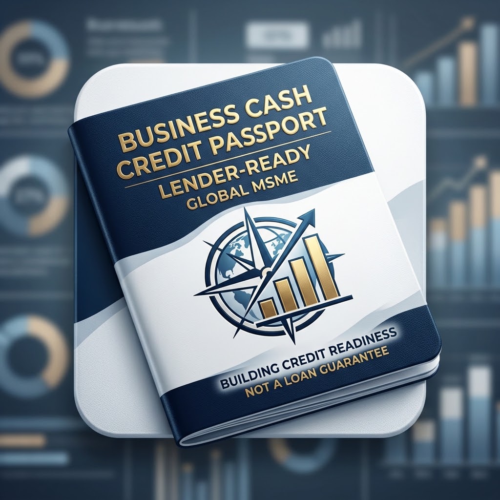 Illustrated business credit readiness booklet cover